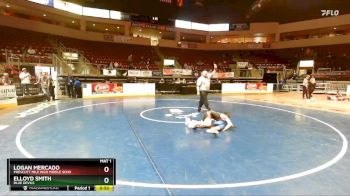 83 lbs Cons. Round 2 - Elloyd Smith, Blue Devils vs Logan Mercado, Prescott Mile High Middle Scho