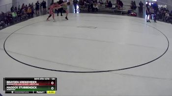 135 lbs Cons. Round 2 - Maddox Stubbendick, Nebraska vs Brayden Kreikemeier, Bennington High School Wrestling