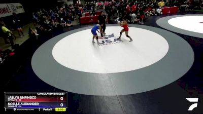 155 lbs Round 4 (16 Team) - Jaelyn Unpingco, CVWA-FR vs Noelle Alexander, CMWA-FR