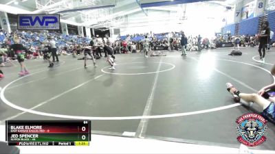 84 lbs Round 2 (4 Team) - Blake Elmore, East Kansas Eagles Red vs Jed Spencer, Slyfox Black