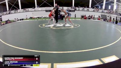 100 lbs Round 1 (4 Team) - Katelynn Dockery, Texas Blue vs Cami Krzciuk, Michigan