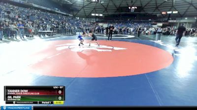 97 lbs Cons. Round 4 - Gil Park, Washington vs Tanner Dow, Rainier Junior Wrestling Club