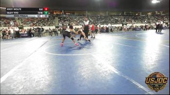 80 lbs Semifinal - Kroy Wolfe, Blackwell Wrestling Club vs Isley Tito, Tough N Technical Wrestling Club