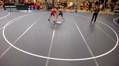 132 lbs Champ. Round 1 - Gabe Kingery, IA vs Gage Bjerga, MN