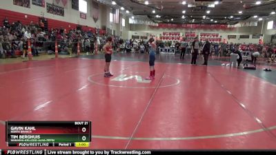 90 lbs Quarterfinal - Gavin Kahl, North Branch vs Tim Berghuis, Wabasha-Kellogg-Alma-Pepin