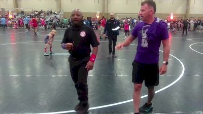 55 lbs Rr Rnd 1 - Braylin Adams, Die Hard Wrestling vs Ellie Campbell, Lady Repears