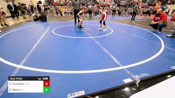 64 lbs Semifinal - Gracie Tumleson, Fort Gibson Youth Wrestling vs Baylon Reece, Grove Takedown Club