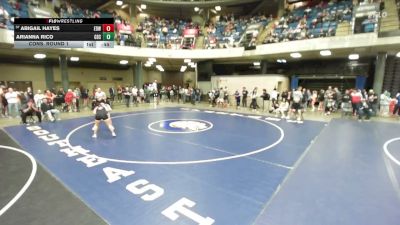 155 lbs Cons. Round 1 - Abigail Hayes, Edwardsville vs Arianna Rico, Naperville (Central)
