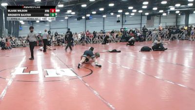 110 lbs Round 1 - 9:00am Friday - Bronsyn Baxter, POWA vs Blaise Wilson, Terps XPress