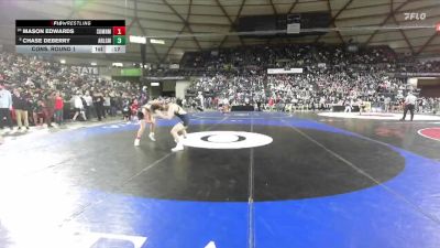 Boys 4A 144 lbs Cons. Round 1 - Mason Edwards, Sumner vs Chase Deberry, Arlington