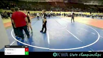 140 lbs Final - Kehlan Corbbrey, Tulsa Blue T Panthers vs Gavin Wyatt, Grove Takedown Club