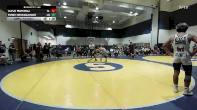 146 lbs Cons. Round 5 - Jason Martinez, Valencia vs Ryder Stockbarger, Sjhs