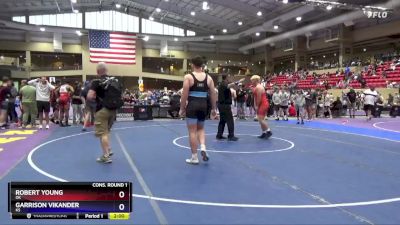 215 lbs Cons. Round 1 - Robert Young, OK vs Garrison Vikander, KS