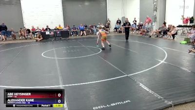 102 lbs 4th Wrestleback (16 Team) - Abe Heysinger, Iowa vs Alexander Kane, Pennsylvania Red