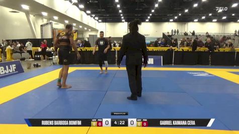 Gabriel Kaimana Cera vs Rubens Barbosa Bomfim 2025 World IBJJF Jiu-Jitsu No-Gi Championship