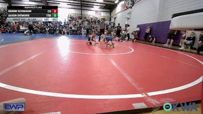 52 lbs Rr Rnd 2 - Remmi Schwahn, Chandler Takedown Club vs Jaxon Ditmore, Team Tulsa Wrestling Club