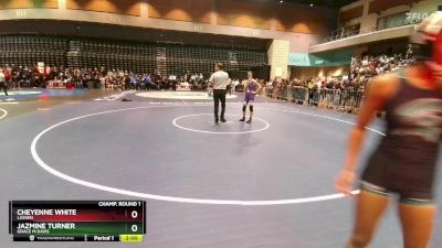 110 lbs Champ. Round 1 - Cheyenne White, Lassen vs Jazmine Turner, Grace M Davis