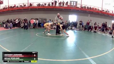 113 lbs Quarterfinal - Anthony Zuranski, Contenders Wrestling Academy vs Bryan Rowland, Alexandria Wrestling Academy