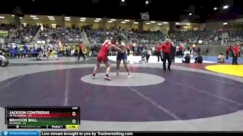 220 lbs Finals (8 Team) - Braydon Ball, 4A Banks vs Jackson Contreras, 4A Tillamook