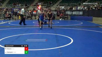 101 lbs Consolation - Matthew Beem, MWC Wrestling Academy vs Jesus Campos, Team Aggression