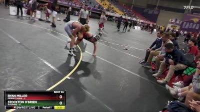 133 lbs Placement Matches (16 Team) - Ryan Miller, Pennsylvania vs Stockton O`brien, Wyoming