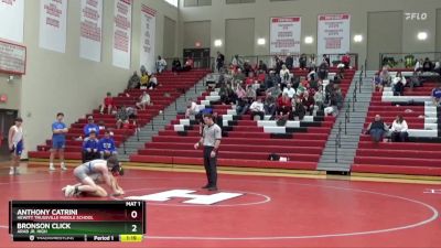 137 lbs Semifinal - Bronson Click, Arab Jr. High vs Anthony Catrini, Hewitt Trussville Middle School