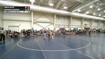 110 lbs Quarters & Wb (16 Team) - Mercedes Goodman, Team Wyoming vs Amelia Dulitz, Mat Demons