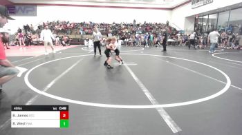 49 lbs Round Of 16 - Baker James, Blaine County Grapplers vs Benji West, Perry Wrestling Academy