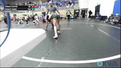 91 lbs Rr Rnd 5 - Onnika Carter, HBT Grapplers vs Paisley Jones, Tecumseh Youth Wrestling