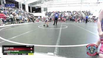 45 lbs Quarterfinal - Alona King, Bobcat vs Hendrix Ellsbury, Elk County