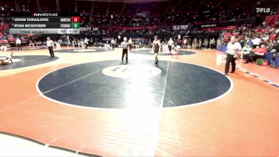 3A 157 lbs Cons. Round 2 - Jovan Vukajlovic, Flossmoor (Homewood-F.) vs Ryan McGovern, St. Charles (East)