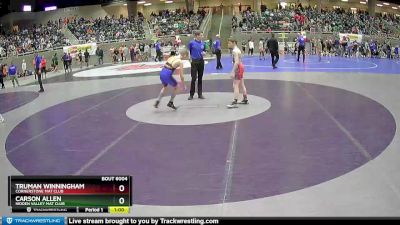 97 lbs Champ. Round 1 - Carson Allen, Hidden Valley Mat Club vs Truman Winningham, Cornerstone Mat Club