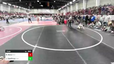 70 lbs Final - Brian Baca, New Mexico Bad Boyz vs Jaxon Geoffrion, Hammer House Mafia