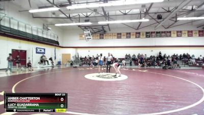 109 lbs Quarterfinal - Lucy Guadarrama, Cerritos College vs Amber Chatterton, Bakersfield College