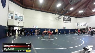 165 lbs Champ. Round 1 - Maks Sherstnev, Unattached vs Boltyn Taam, San Francisco State