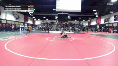 132 lbs 1st Place Match - Jonathan Madera, Chino vs Maddox Dalebout, Beckman