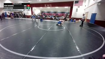 138 lbs Cons. Round 3 - Ryker Goss, Sheridan vs Izak Goodro, Wheatland
