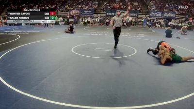 D 1 215 lbs Champ. Round 1 - Hunter Savoie, Catholic - B.R. vs Kaleb Andrus, Acadiana