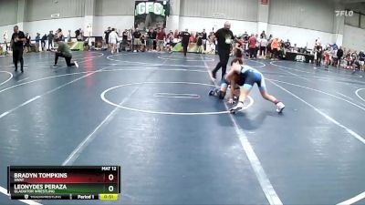 95 lbs Quarterfinal - Bradyn Tompkins, SWAT vs Leonydes Peraza, Gladiator Wrestling