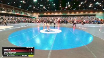 100 lbs Cons. Round 1 - Emily Inhphom, Redwood -Visalia vs Peyton Polk, Kelso (Girls)