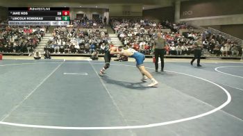 145 Championship Bracket 1st Place Match - Lincoln Robideau, STMA vs Jake Kos, Simley