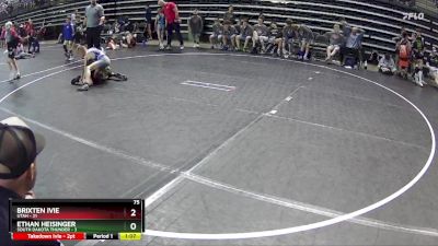 75 lbs Round 3 (6 Team) - Brixten Ivie, Utah vs Ethan Heisinger, South Dakota Thunder