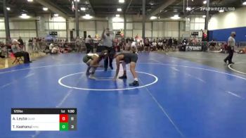 120 lbs Rr Rnd 2 - Andrew Leyba, Quaranteam 2020 vs Tyler Kaahanui, Aniciete Training Club