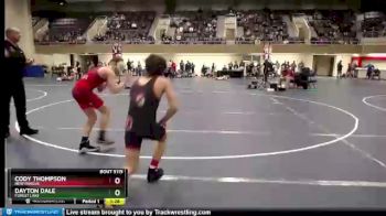 119 lbs Quarterfinal - Dayton Dale, Forest Lake vs Cody Thompson, New Prague