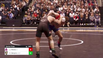 125 lbs Quarterfinal - Jack Maida, American vs Ethan Berginc, Army West Point