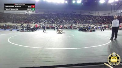 G6A-145 lbs Quarterfinal - Riley Roblyer, Broken Arrow-Girls vs Makenna Howell, Ada-Girls