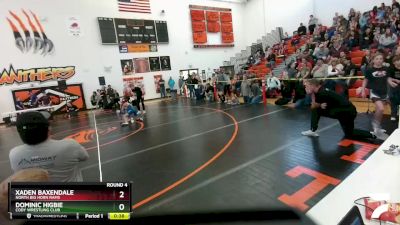 67 lbs Round 4 - Xaden Baxendale, North Big Horn Rams vs Dominic Higbie, Cody Wrestling Club