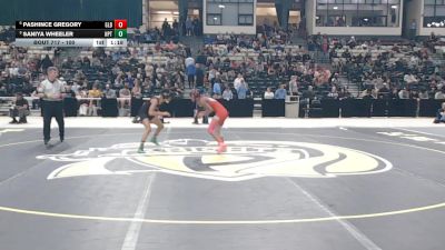 100 lbs 1st Place Match - Saniya Wheeler, North Point vs Pashince Gregory, Glen Burnie