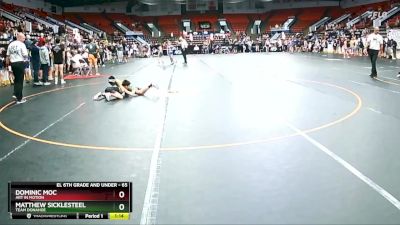 65 lbs Semifinal - Dominic Moc, Art In Motion vs Matthew Sicklesteel, Team Donahoe