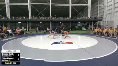 110 lbs Brooke Smith, South Carolina vs Chloe Malone, Michigan